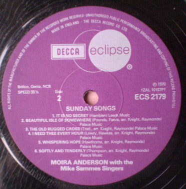 Moira Anderson : Sunday Songs (LP, Album)