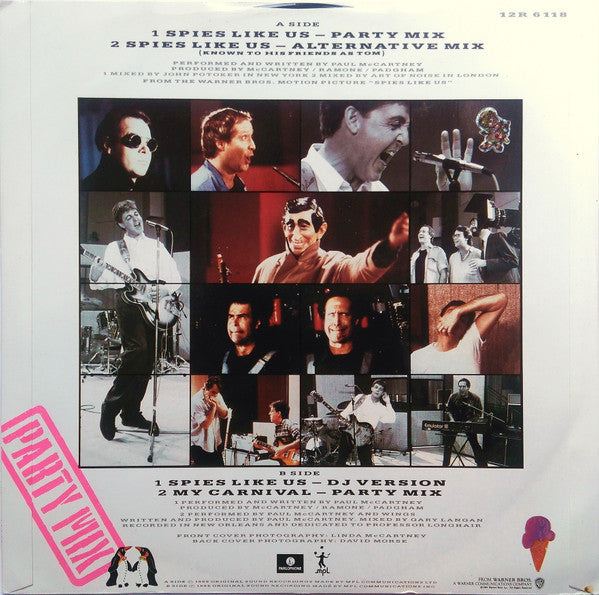 Paul McCartney : Spies Like Us (12", Single)