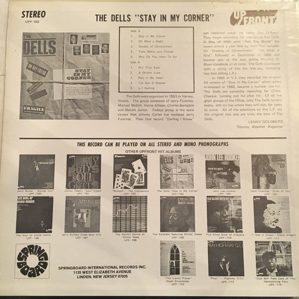 The Dells : Stay In My Corner (LP, Comp)