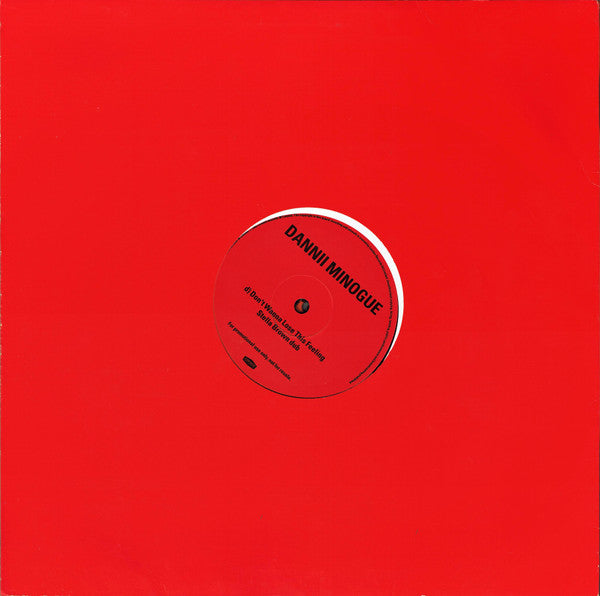 Dannii Minogue : Don't Wanna Lose This Feeling (2x12", Promo)