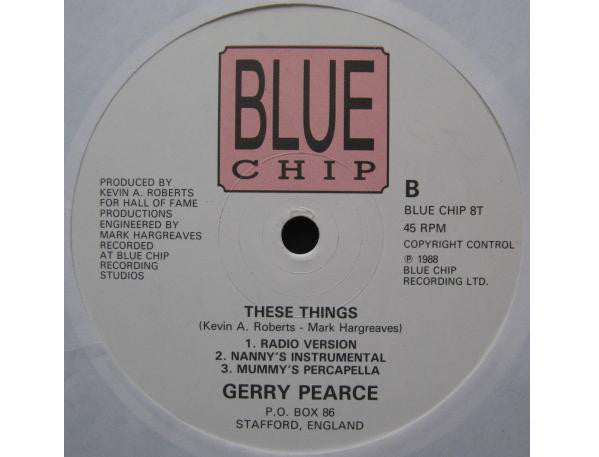 Gerry Pearce : These Things (Will Keep Me Loving You) (12")