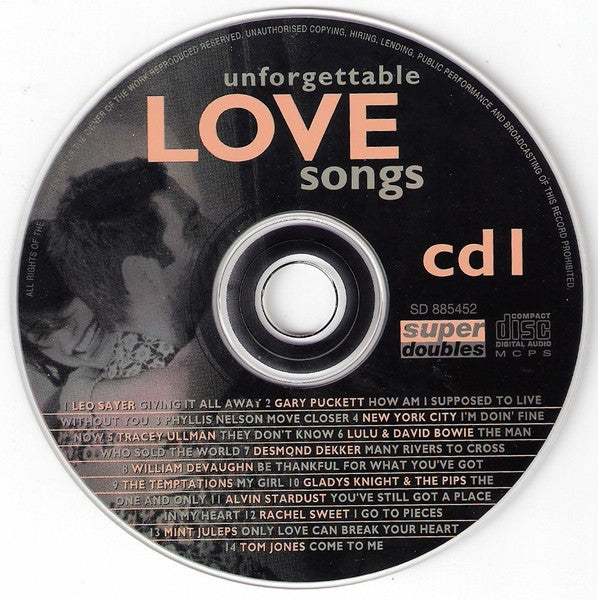 Various : Unforgettable Love Songs (2xCD, Comp)