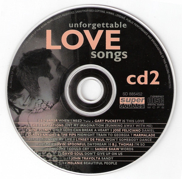 Various : Unforgettable Love Songs (2xCD, Comp)