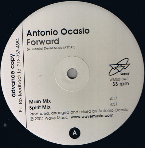 Antonio Ocasio : Forward (12", Promo)