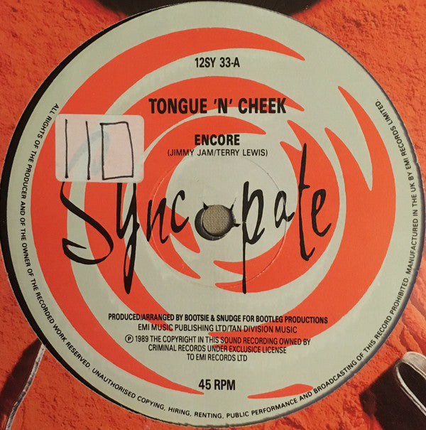 Tongue N Cheek : Encore (12", M/Print)