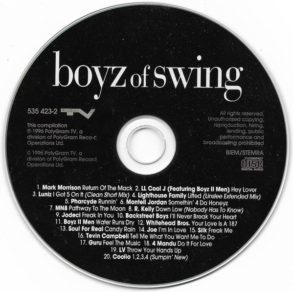 Various : Boyz Of Swing - 20 Soulful Grooves (CD, Comp)