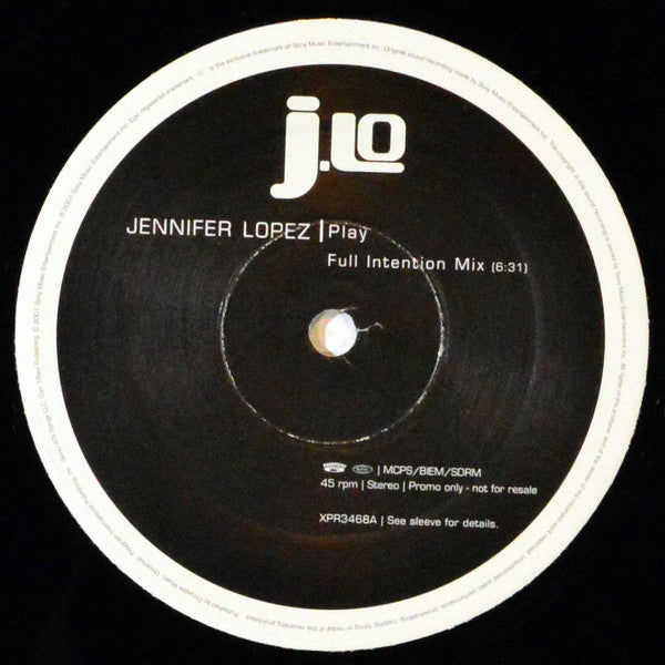 Jennifer Lopez : Play (12", Single, Promo)