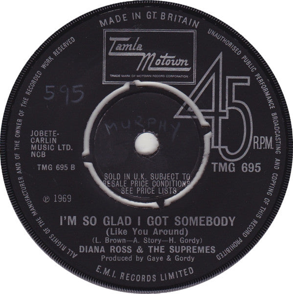 Diana Ross & The Supremes* : I'm Livin' In Shame (7", Single, 4-P)