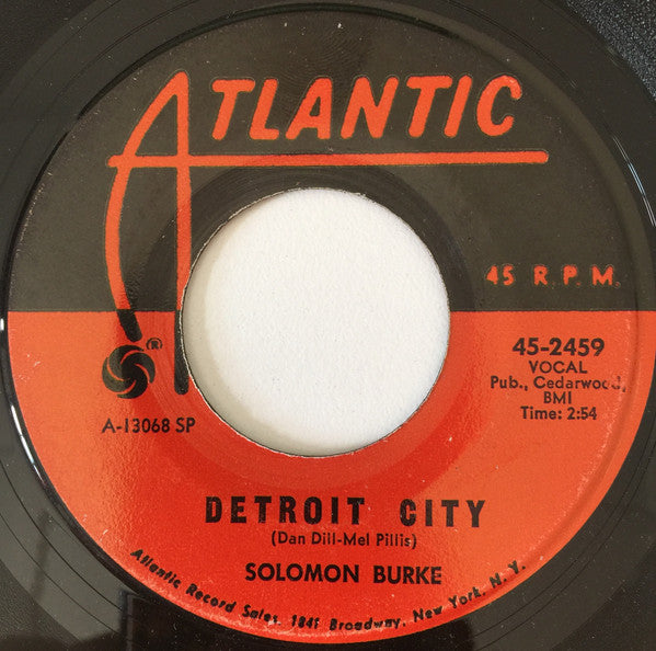 Solomon Burke : Detroit City (7")