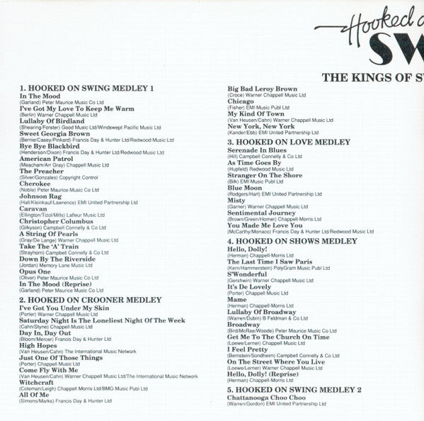 The Kings Of Swing Orchestra : Hooked On Swing (CD, Album, RE)