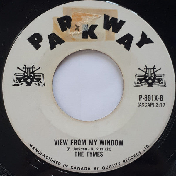 The Tymes : Somewhere / View From My Window (7", Single)