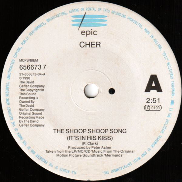 Cher : The Shoop Shoop Song (It's In His Kiss) (7", Single)