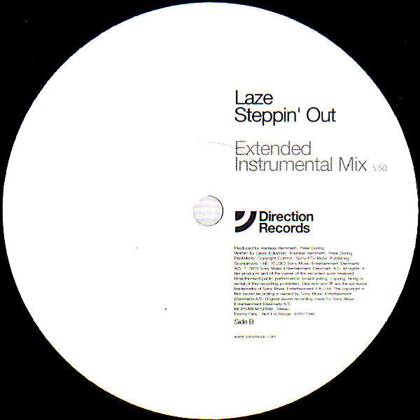 Laze : Steppin' Out (12", Promo)
