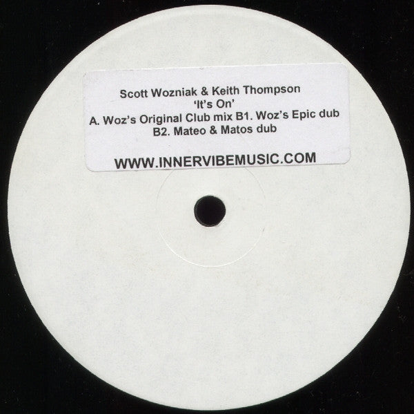 Scott Wozniak & Keith Thompson : It's On (12", Promo, W/Lbl, Sti)