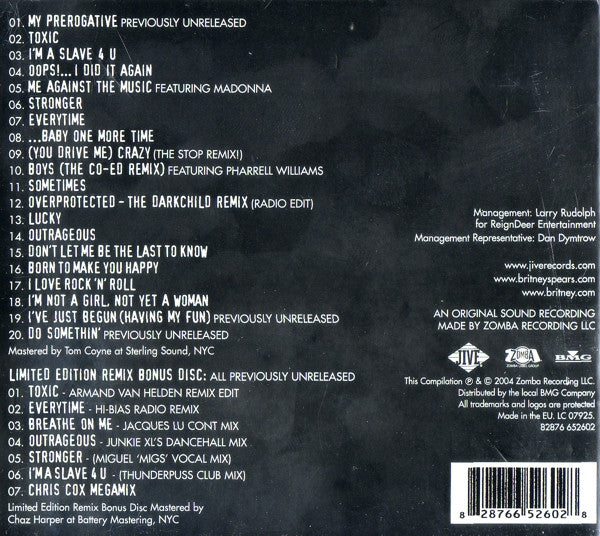 Britney Spears : Greatest Hits: My Prerogative (2xCD, Comp, Ltd)
