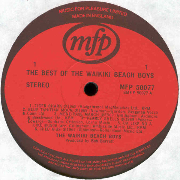 The Waikiki Beach Boys : The Best Of The Waikiki Beach Boys (LP, Comp)