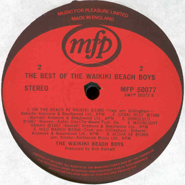 The Waikiki Beach Boys : The Best Of The Waikiki Beach Boys (LP, Comp)