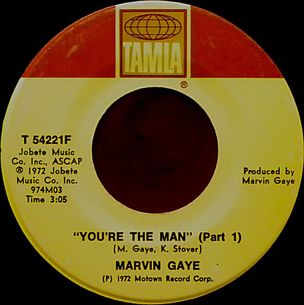 Marvin Gaye : You're The Man (Parts 1 & 2) (7", Single, Sup)