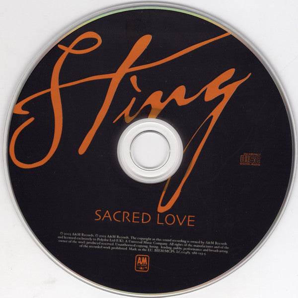 Sting : Sacred Love (CD, Album, S/Edition)