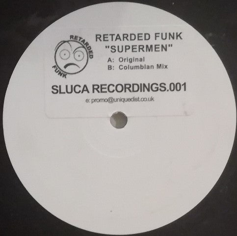 Retarded Funk : Supermen (12", Promo, W/Lbl)