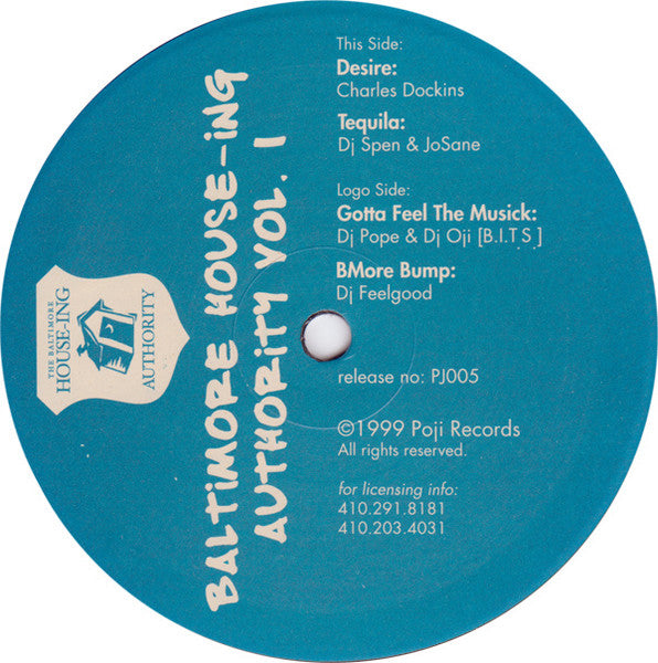 Various : The Baltimore House-Ing Authority Vol. I (12")