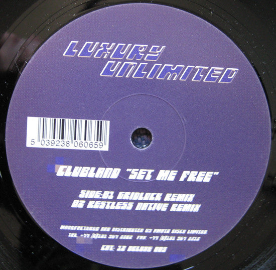 Clubland : Set Me Free (12")
