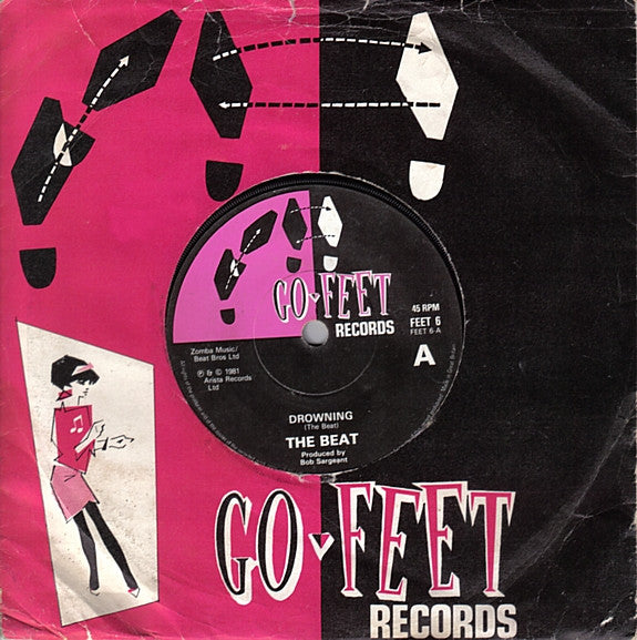 The Beat (2) : Drowning / All Out To Get You (7", Single, Pap)