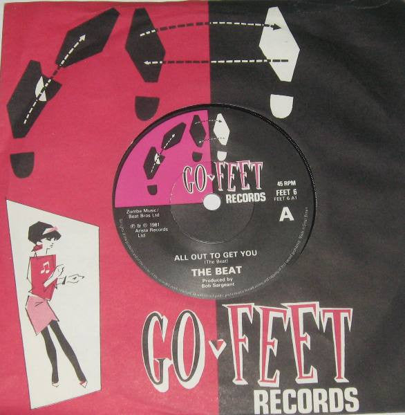 The Beat (2) : Drowning / All Out To Get You (7", Single, Pap)