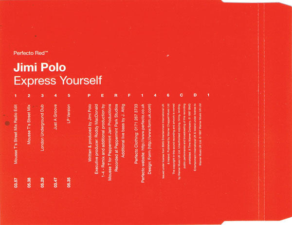 Jimi Polo : Express Yourself (CD, Single, CD1)