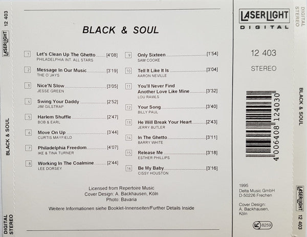 Various : Black & Soul (CD, Comp)