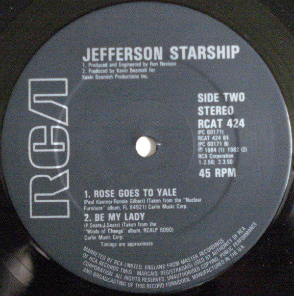 Jefferson Starship : No Way Out (12", Single)