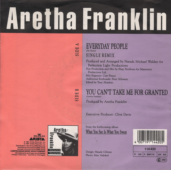 Aretha Franklin : Everyday People (7", Single)