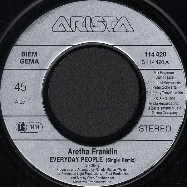 Aretha Franklin : Everyday People (7", Single)