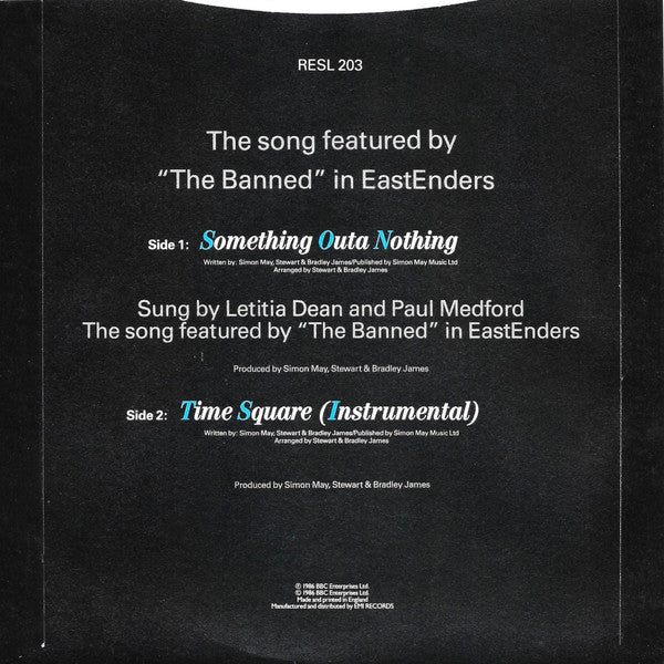 Letitia Dean And Paul Medford : Something Outa Nothing (7", Single, Inj)