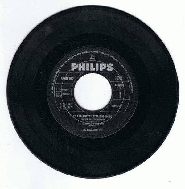 Luis Alberto del Parana y Los Paraguayos : Los Paraguayos Extraordinaire (7")