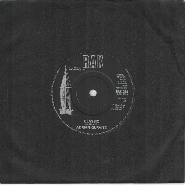 Adrian Gurvitz : Classic (7", Single, Sol)