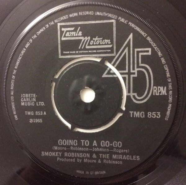 Smokey Robinson & The Miracles* : Going To A Go-Go (7", RE)
