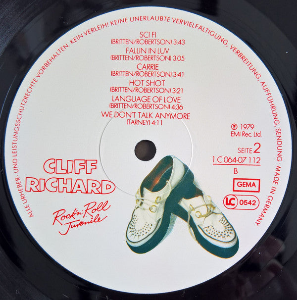 Cliff Richard : Rock 'N' Roll Juvenile (LP, Album)