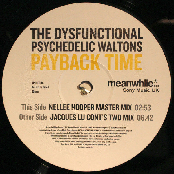 The Dysfunctional Psychedelic Waltons : Payback Time (2x12", Promo)