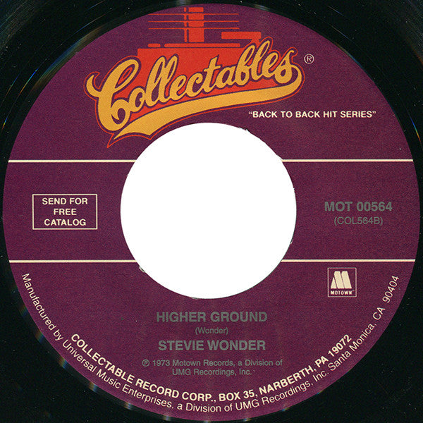Stevie Wonder : You Are The Sunshine Of My Life / Higher Ground (7", Single, RE)