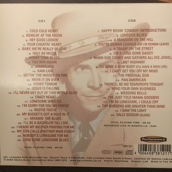 Hank Williams : Cold Cold Heart (2xCD, Comp)