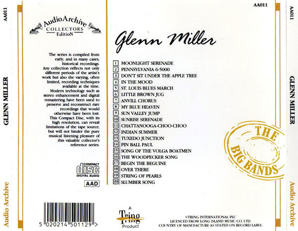 Glenn Miller : 20 Reflective Recordings (CD, Comp)