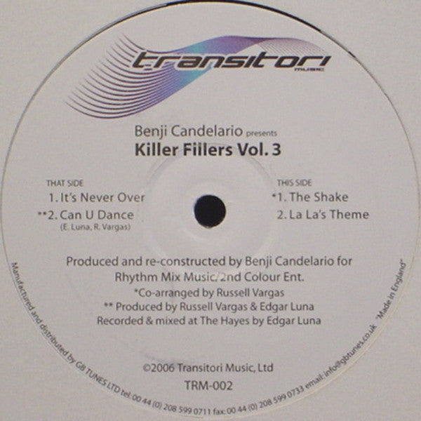 Benji Candelario : Killer Fillers Vol. 3 (12")