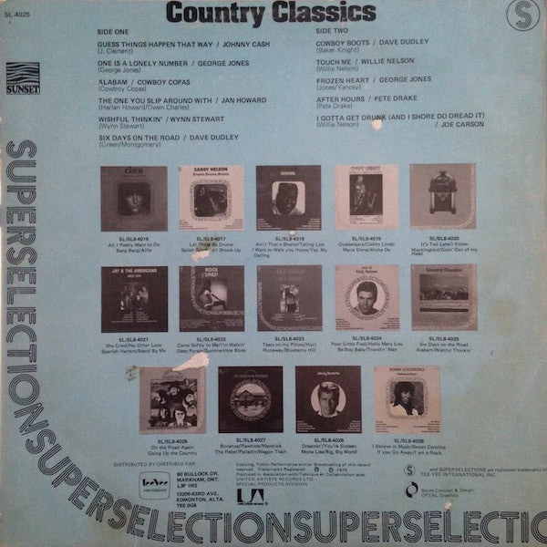 Various : Country Classics (LP, Comp)