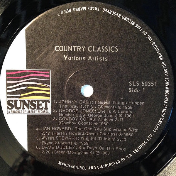Various : Country Classics (LP, Comp)