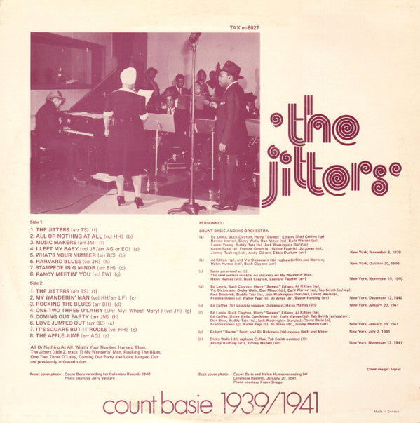 Count Basie : Count Basie 1939/1941 The Jitters (LP, Album, Mono)