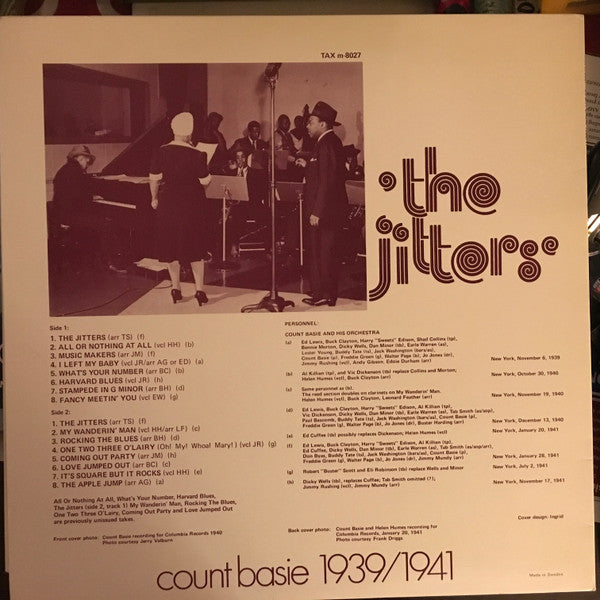 Count Basie : Count Basie 1939/1941 The Jitters (LP, Album, Mono)