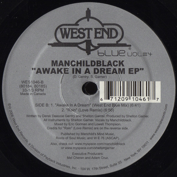 Manchild Black : Awake In A Dream EP (12", EP)