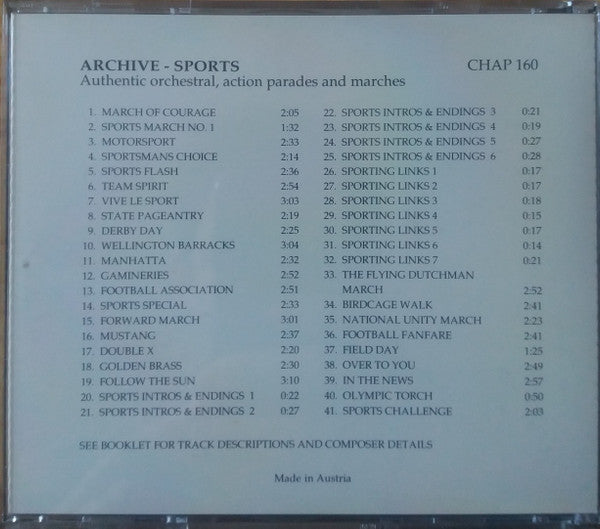 Various : Sports (CD)