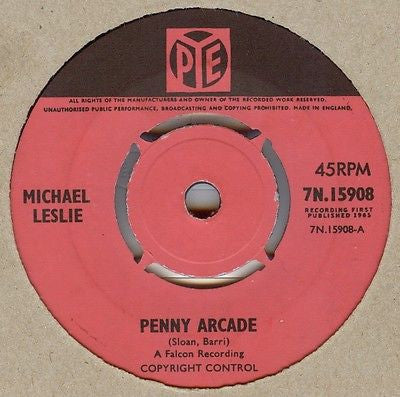 Mike Lesley : Penny Arcade / Bye Bye Baby (7")